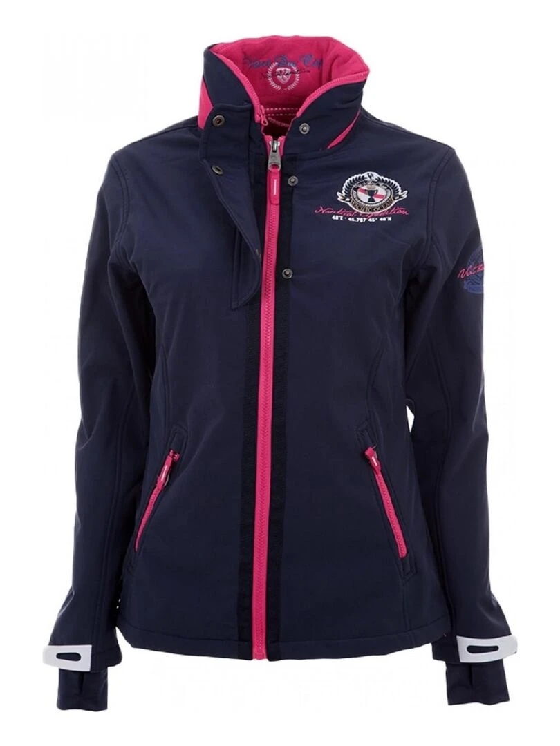 Blouson softshell fille GADJI VENT DU CAP Bleu