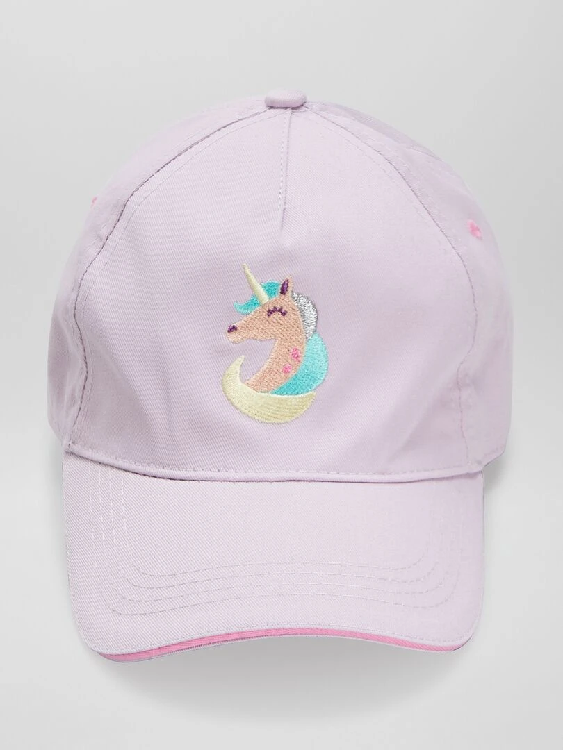 Casquette fantaisie 'licorne' Violet