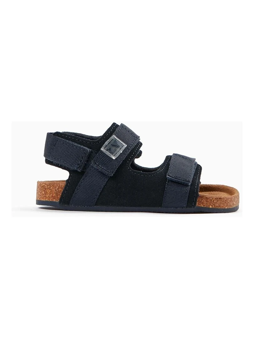 Sandales en Cuir Bébé Garçon JAIPUR Bleu foncé