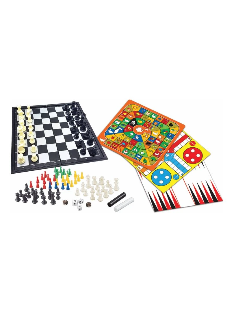Jeux De Société Magnétiques – Coffret 8 Jeux En 1 De 2 À 6 Joueurs N/A