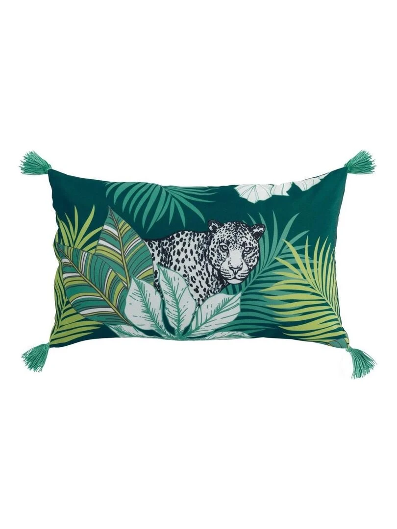 Coussin pompons 30x50 Cap Nature Vert
