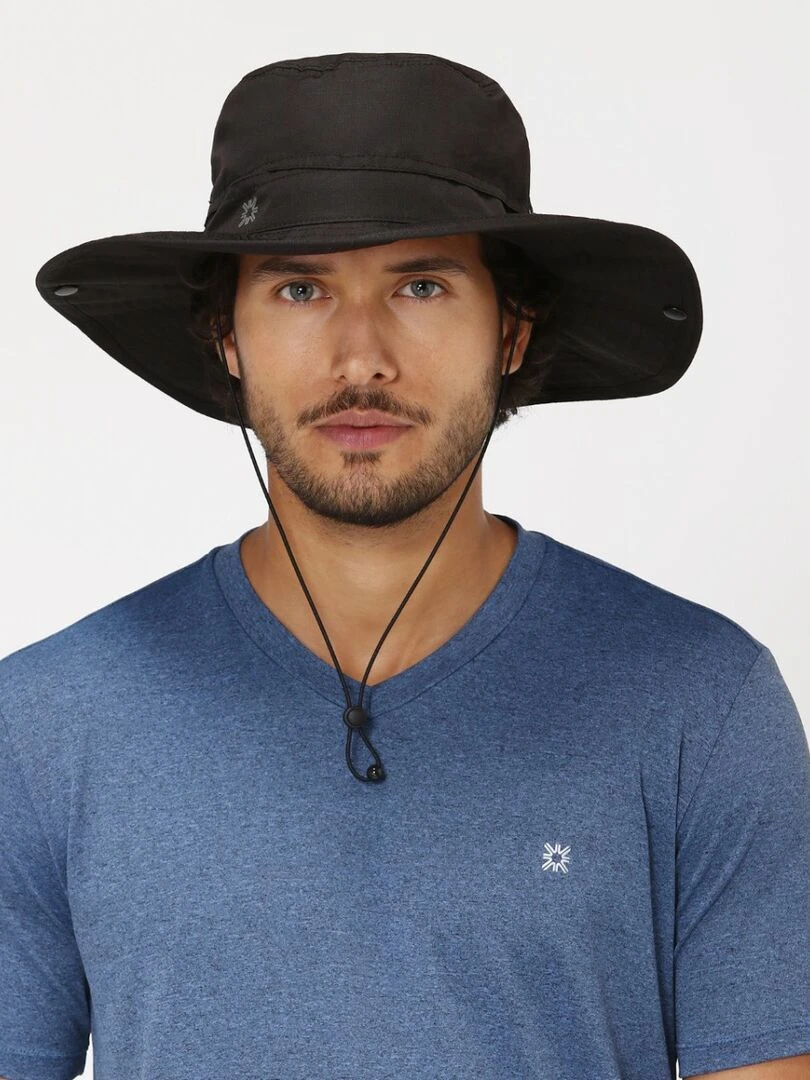 Chapeau souple/capeline Safari Preto Upf50+ Noir