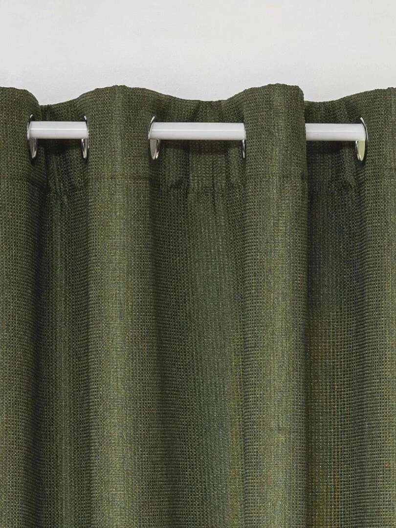 Rideau occultant Effet maille Vert olive