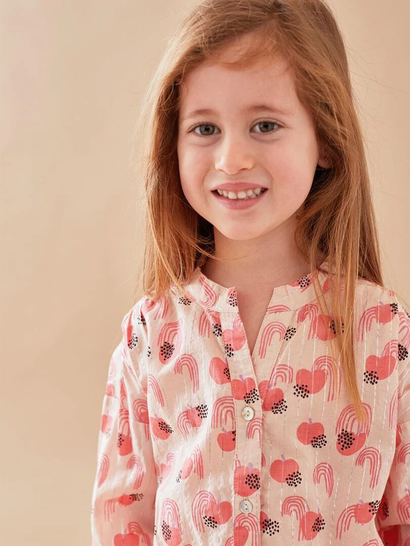 Blouse à imprimés pomme clair Noukie's Rose