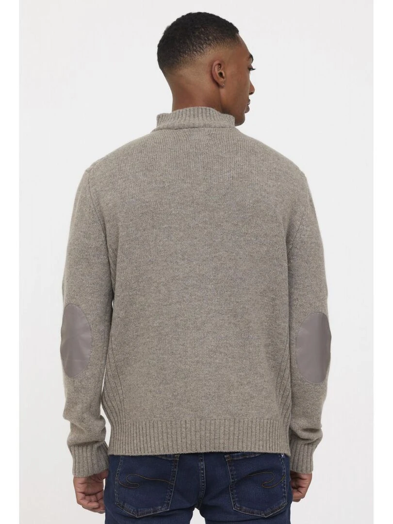 Lee Cooper   Pull manches longues polyester regular CHAR   Taupe