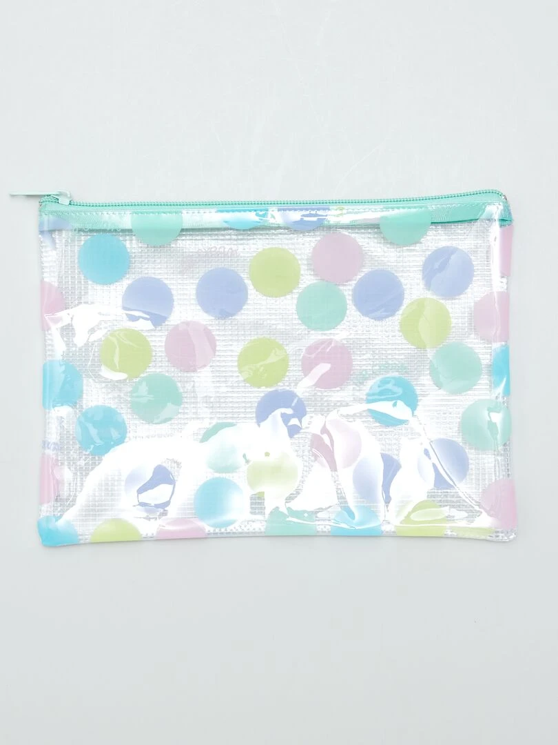 Trousse plastique imprimée Multicolor