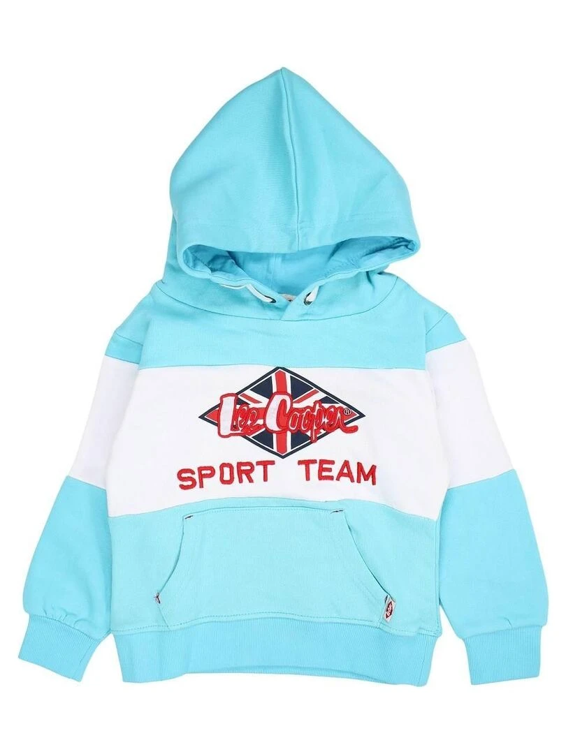 Lee Cooper Sweat garçon imprimé logo en coton Bleu