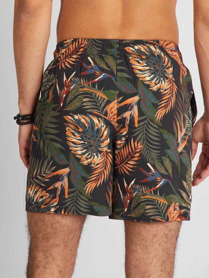 Short de bain avec imprimé   Vert/orange