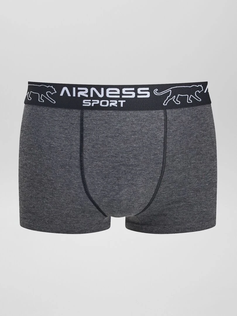 Lot de 3 boxers 'Airness' gris/noir