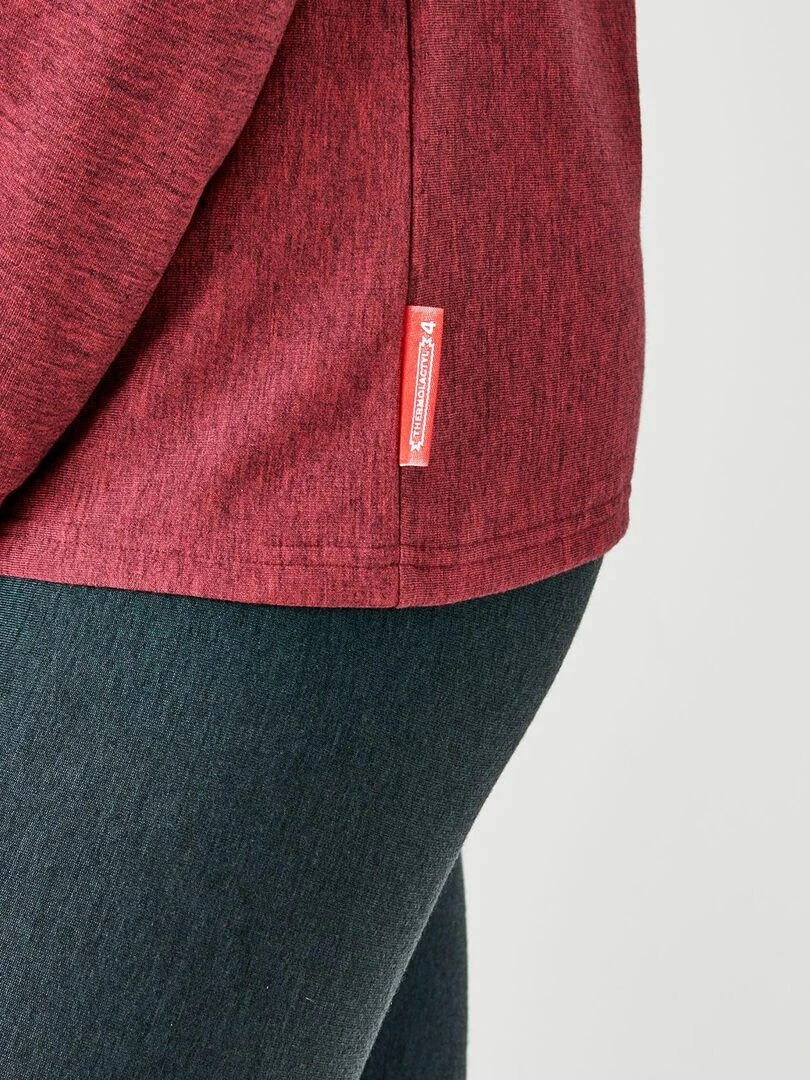 T shirt col rond Comfort Thermolactyl 4 femme   DamartSport   Rose