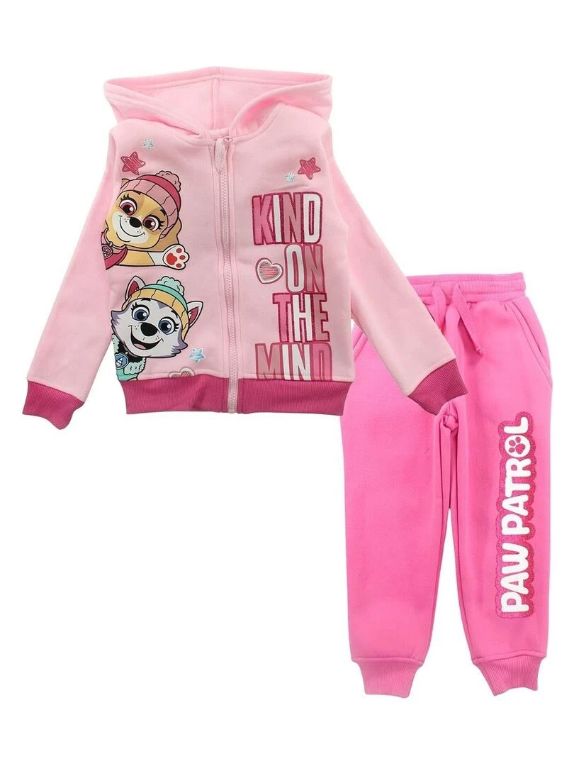 Paw Patrol Ensemble Veste pantalon fille Imprimé La Pat' Patrouille Rose
