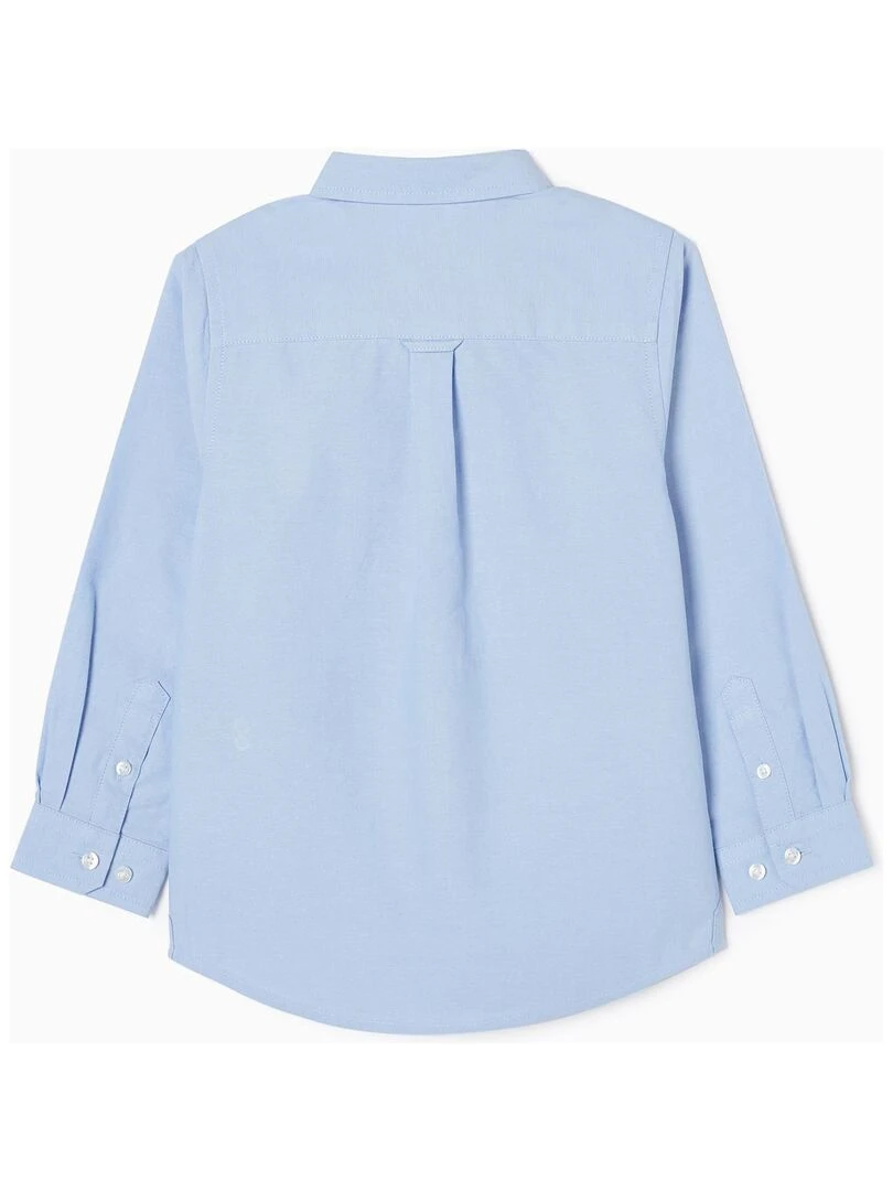 Chemise à Manches Longues en Coton Garçon manches longues ALPINE LUXURY Bleu clair