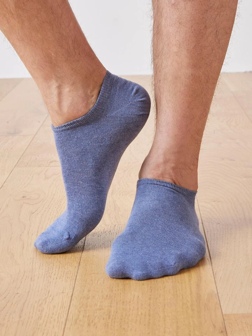 Lot de 2 paires de socquettes invisibles Damart Bleu foncé