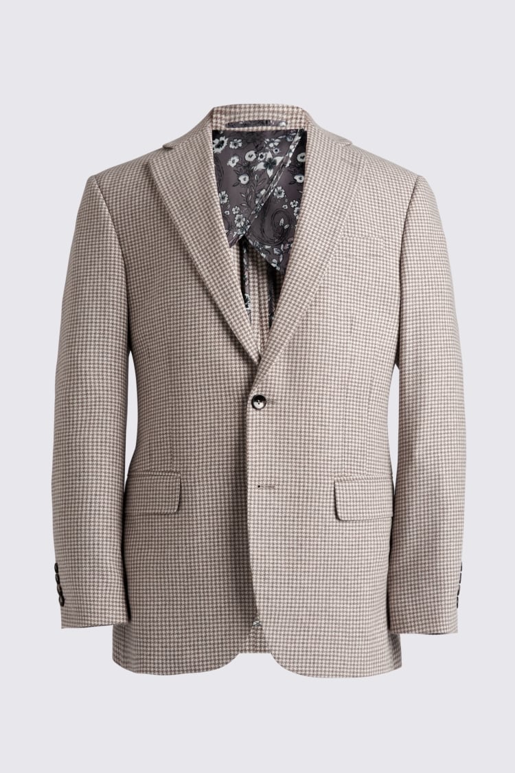 Italian Slim Fit Grey Check Jacket    Buy Online at Moss