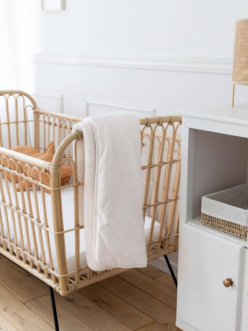 Bemini Couverture Pady jersey et softy   Blanc cassé