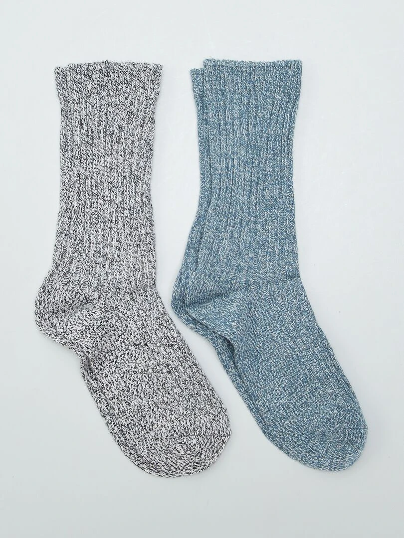 Lot de 2 paires de chaussettes Vert