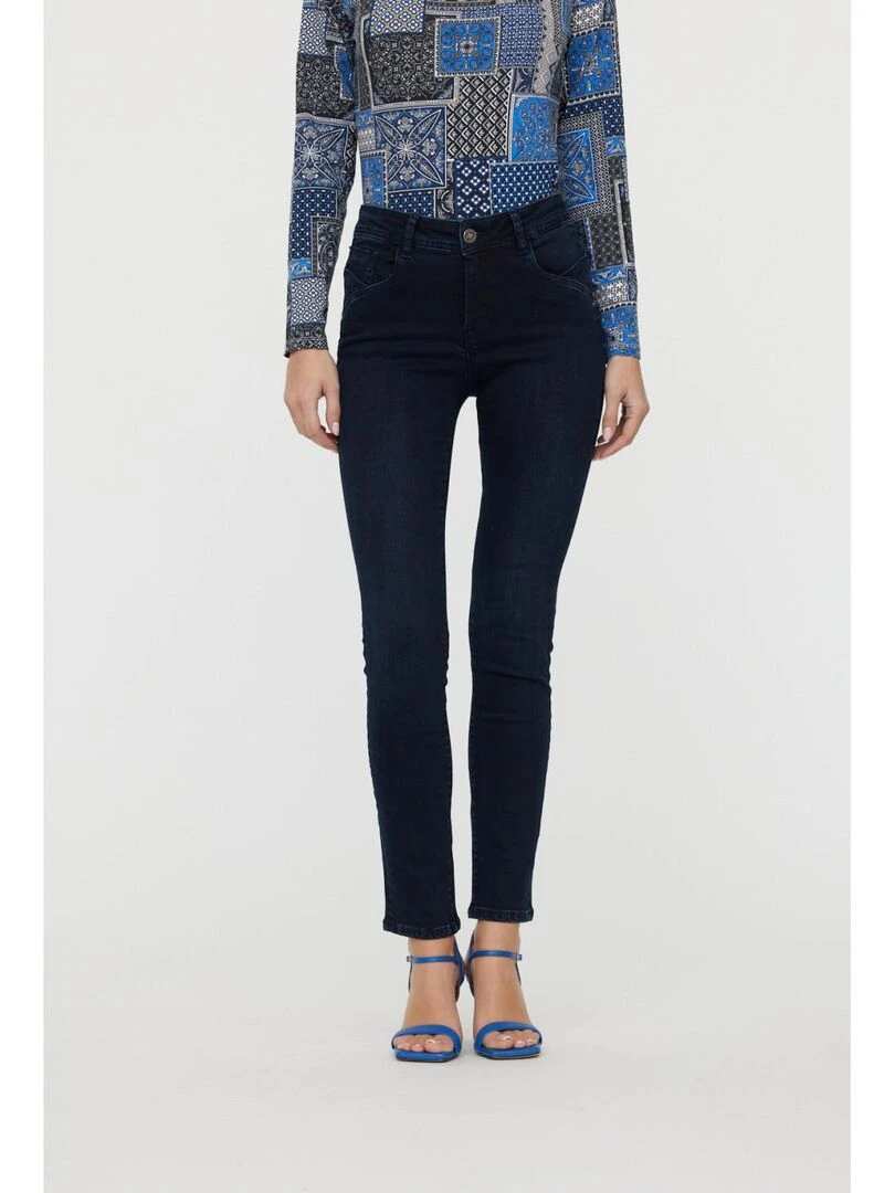 Lee Cooper Jean coton slim push up JINNIE Bleu Noir