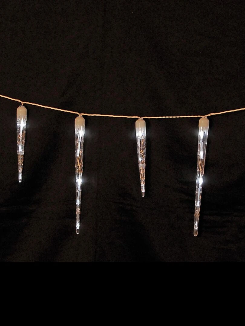 Guirlande stalactites blanches Blanc