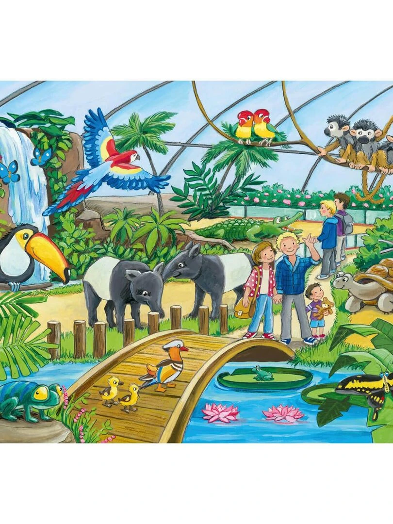 Puzzle 2 x 24 pièces : Bienvenue au zoo   N/A