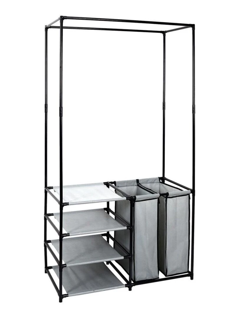 Portant dressing ouvert Noir