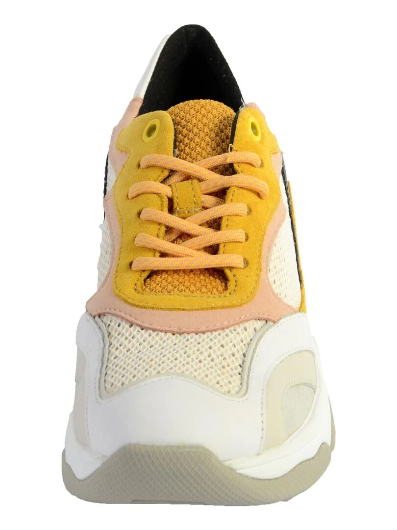 Basket Geox D Kirya B  Suede+Mesh   Jaune