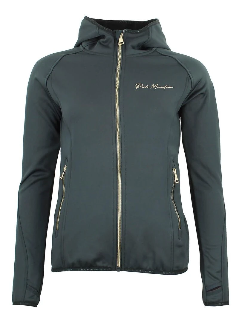Blouson polarshell femme ACAMPO Noir Noir