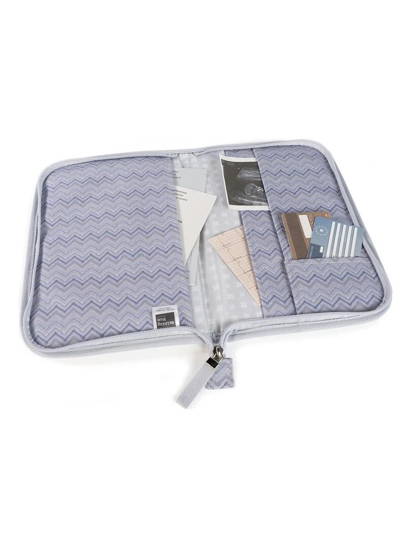 Protège carnet de santé Zigzag   Violet