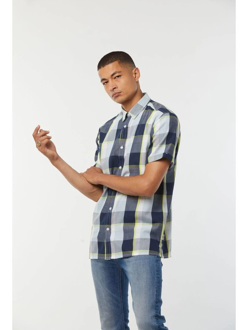 Lee Cooper   Chemise manches courtes coton relax DOPLIS   Jaune