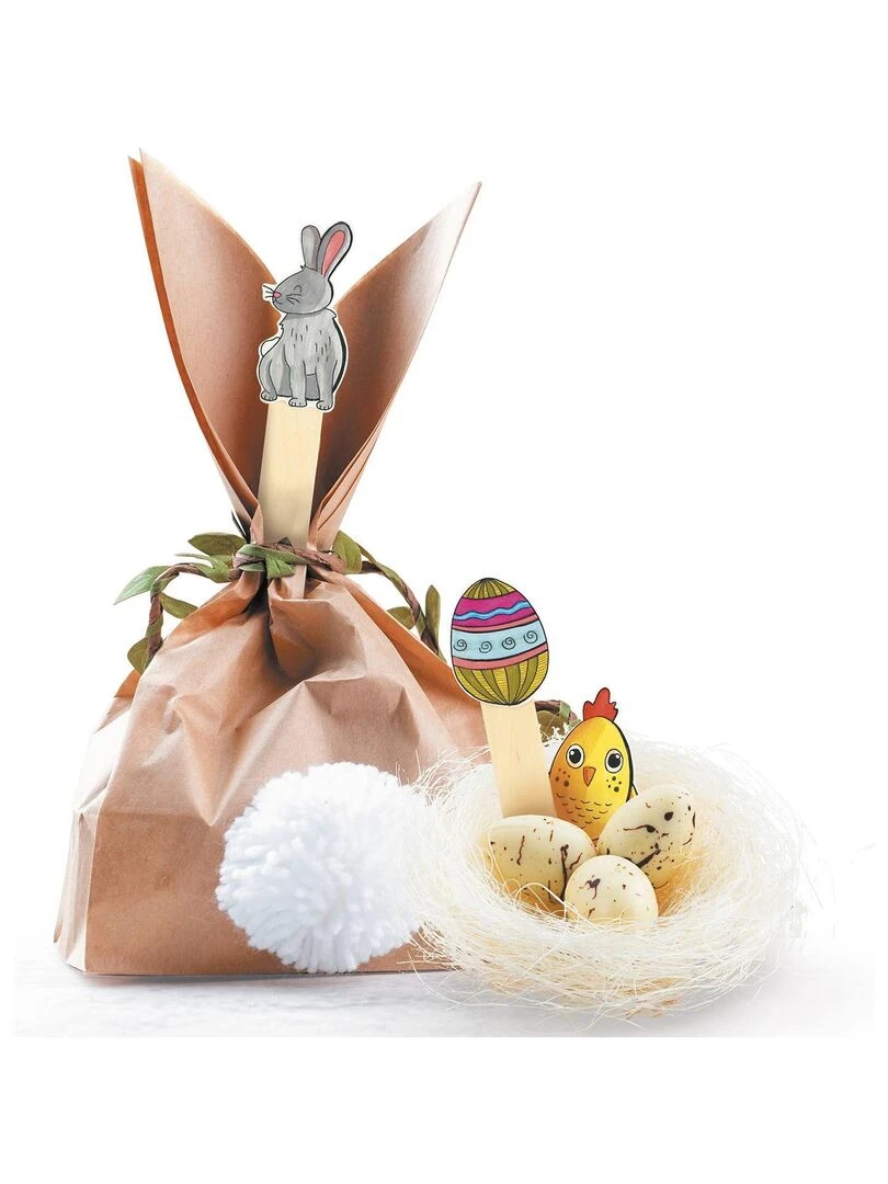 Kit plastique dingue 8 décorations de Pâques   N/A