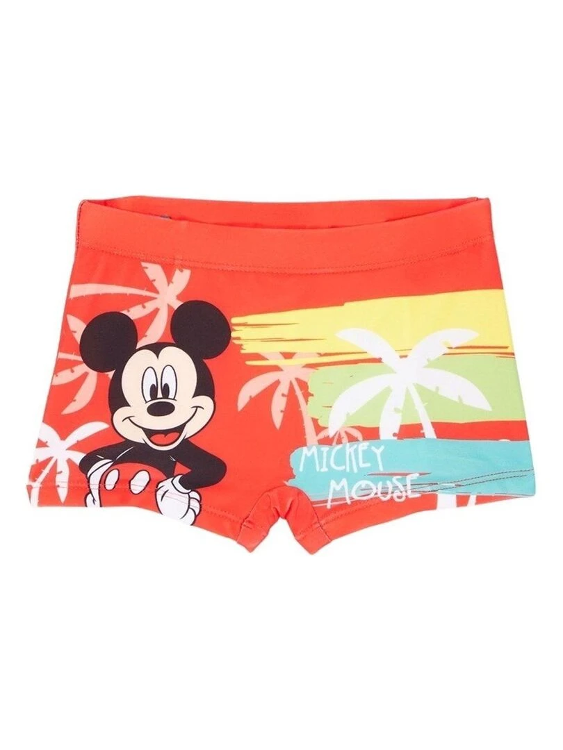 Disney Maillot De Bain garçon imprimé Mickey Rouge