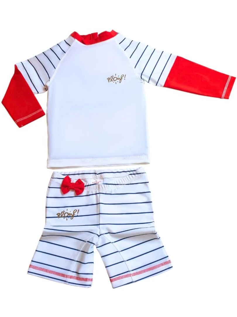 Ensemble Anti UV pour fille Marinette Blanc