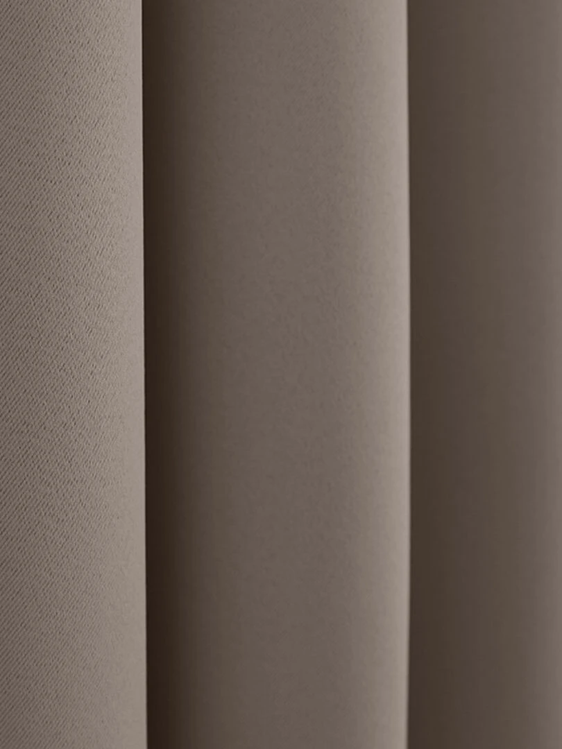 Rideau occultant taupe foncé 140 x 260 cm   Marron foncé