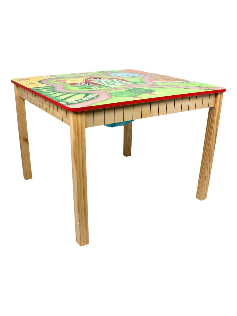 Table en bois enfant sans chaise fille garçon Happy Farm Fantasy Fields TD 11324A1 Jaune