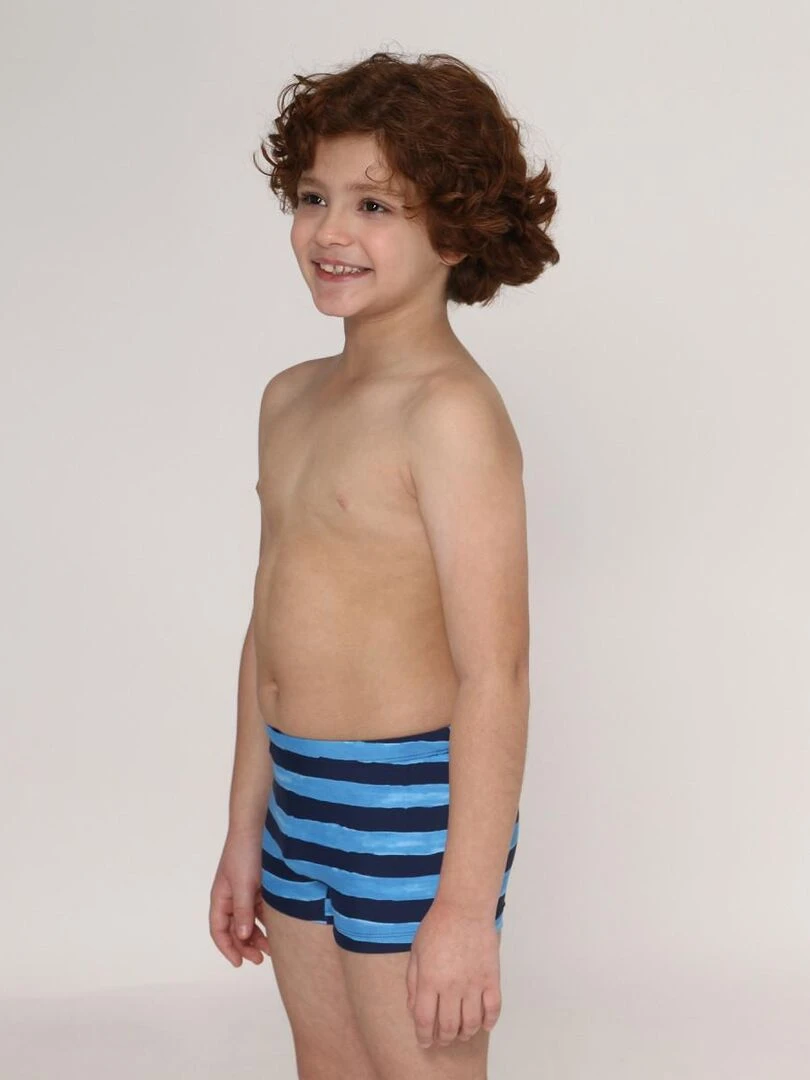 Short de bain garcon Bem estar UV Line Bleu marine