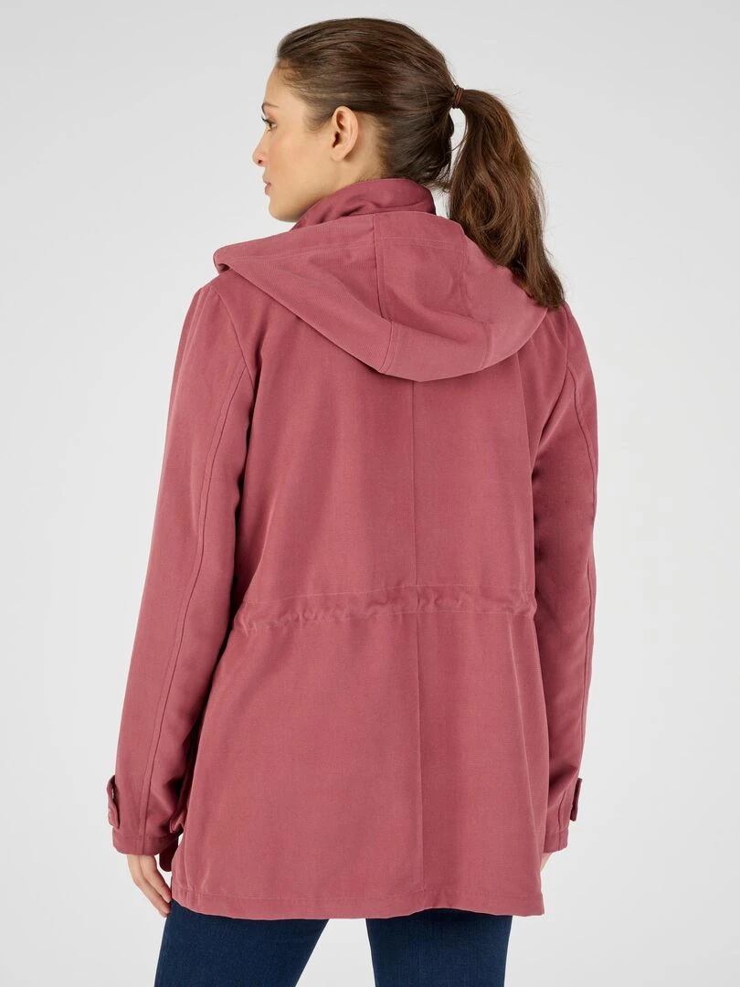Parka taille resserrable   Damart   Rose framboise
