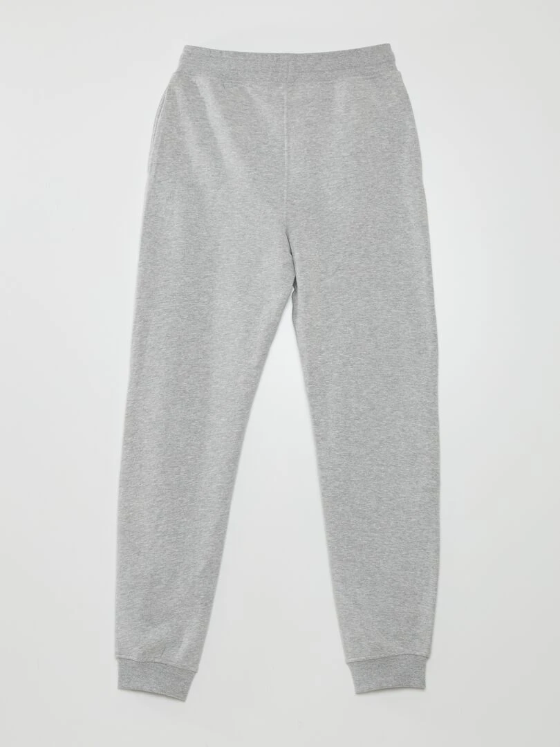 Pantalon jogging en molleton Gris cliar