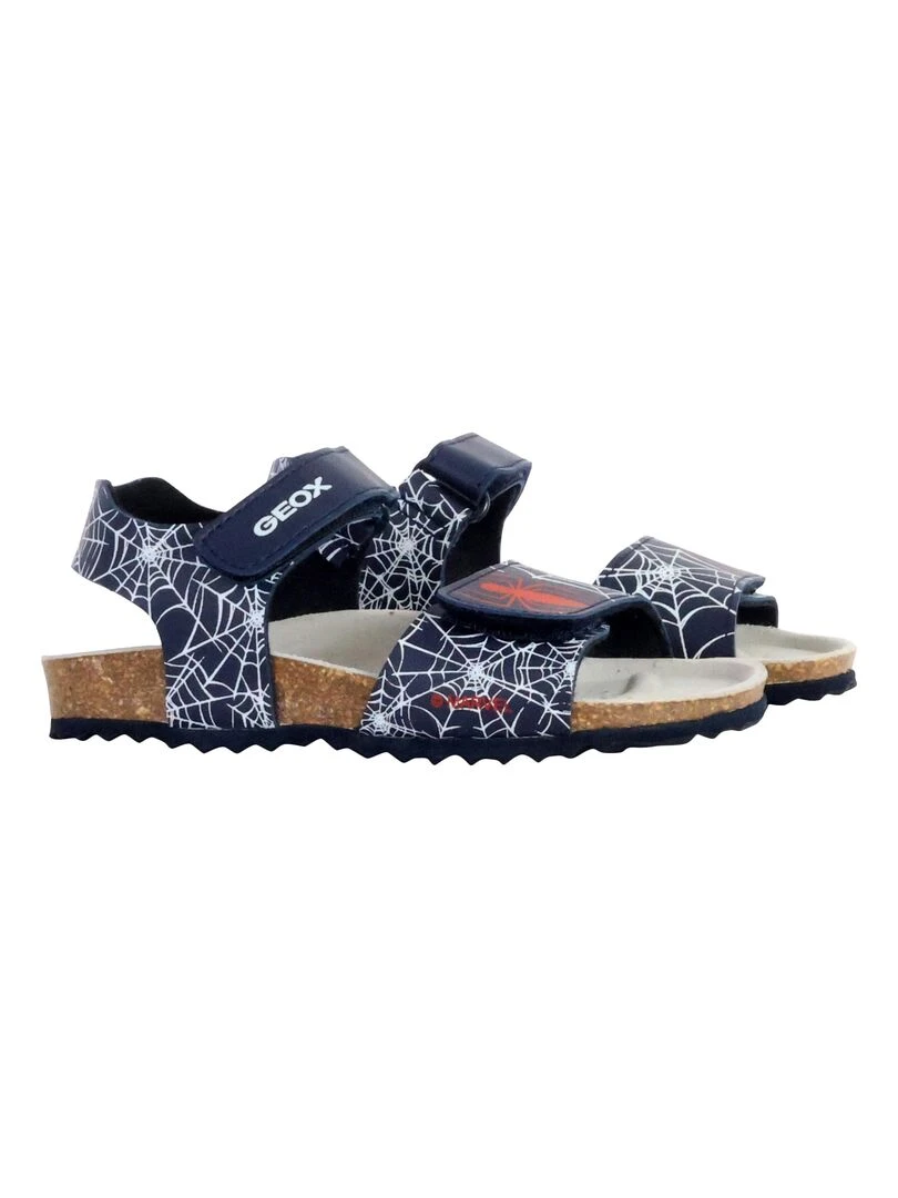 Sandales Cuir Enfant Geox Borealis   Bleu