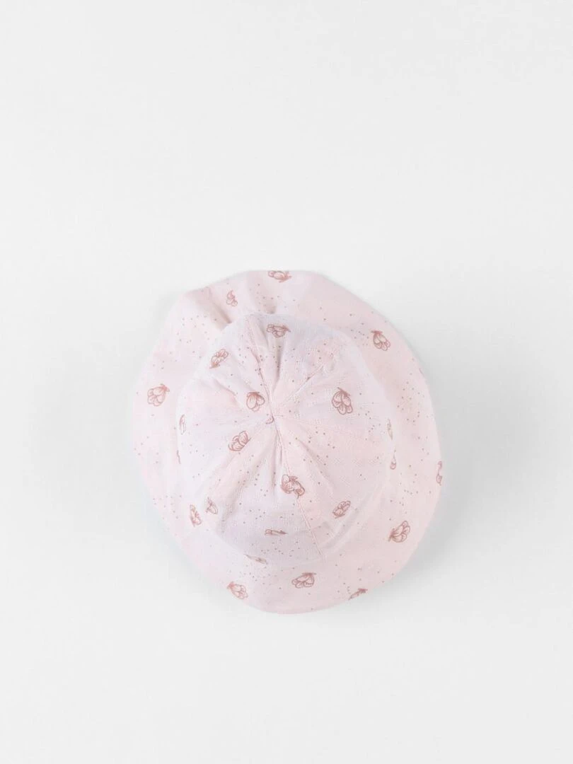 Chapeau imprimé fleuri clair Noukie's Rose