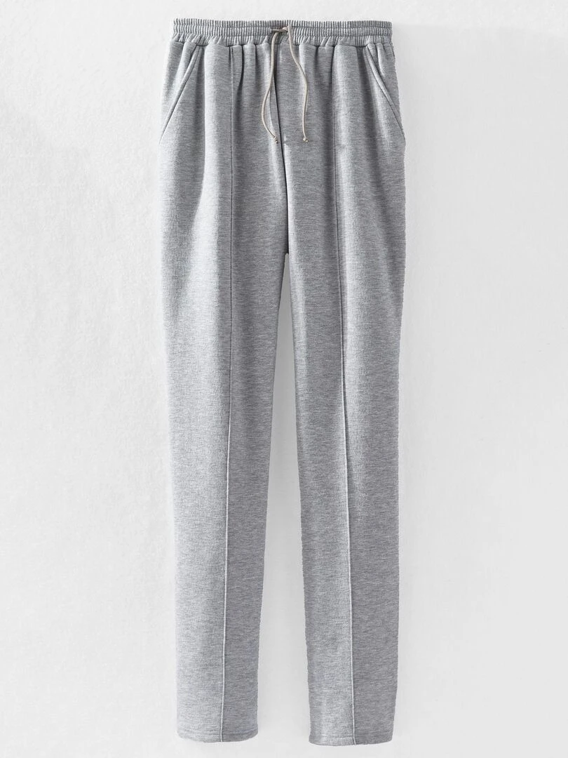 Pantalon jogging molleton Damart Gris