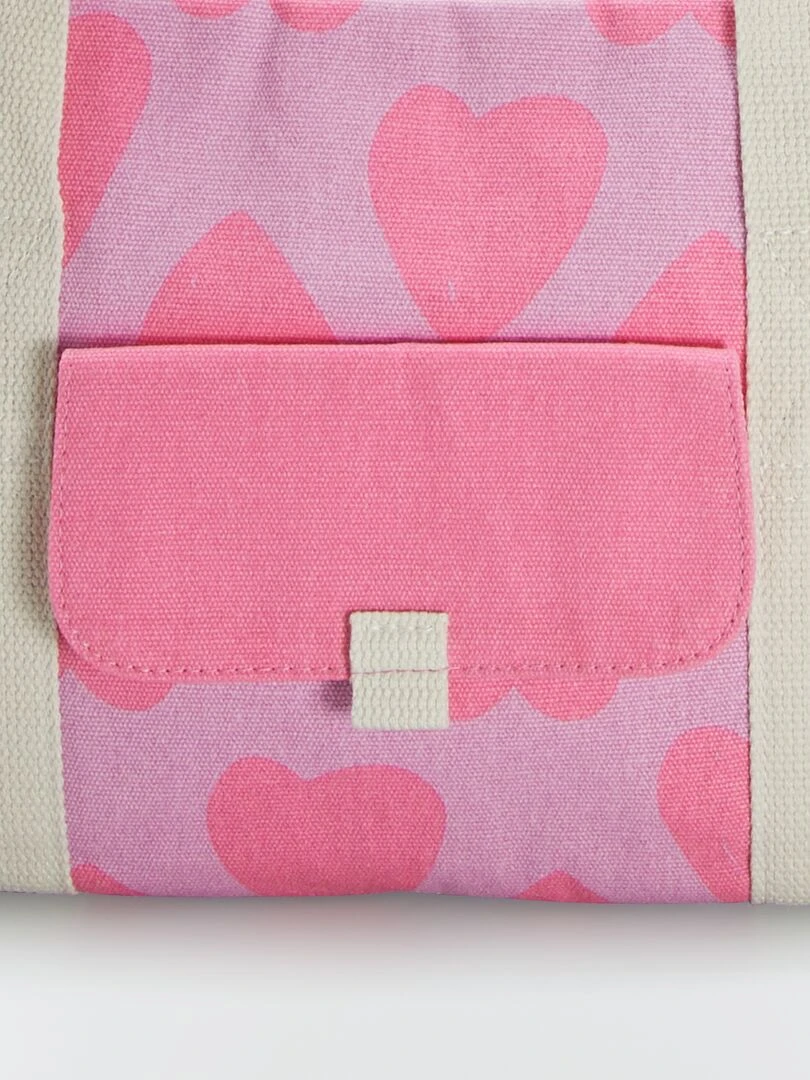 Sac de week end imprimé   Rose