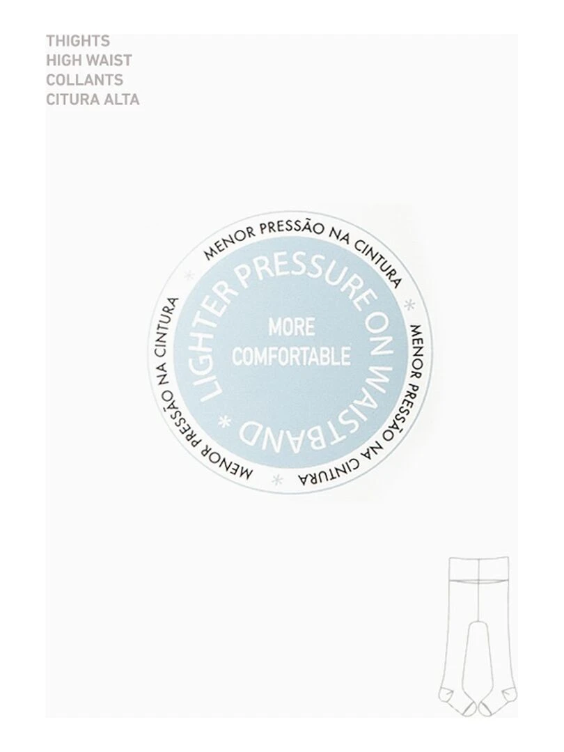 High Waist Knit Tights for Newborn   ESSENTIALS LINE   Gris clair