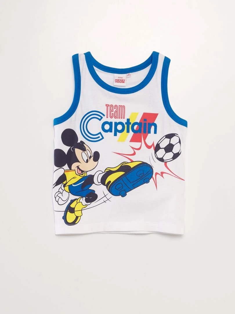 Pyjama short 'Mickey Mouse'   2 pièces   Bleu/blanc