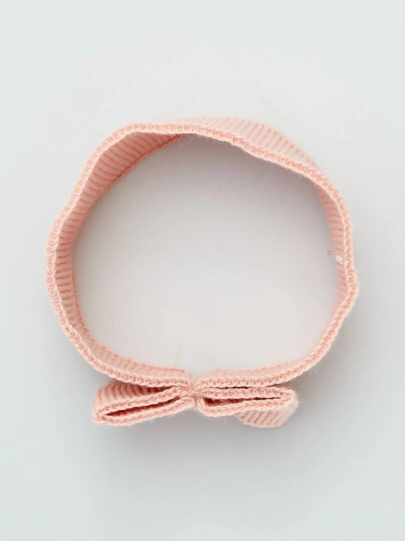 Bandeau en tricot 'La Manufacture de Layette'   ROSE