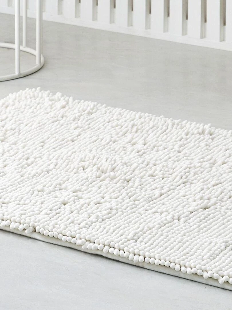 Tapis de bain mèche uni 'ESSENTIAL' 'TODAY'   Blanc