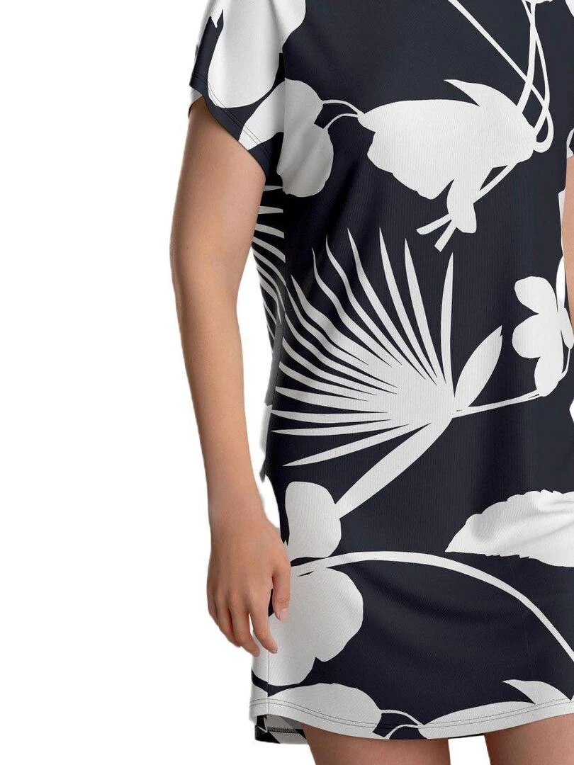 Chemise de nuit courte 100% Lyocell Sharon   Bleu