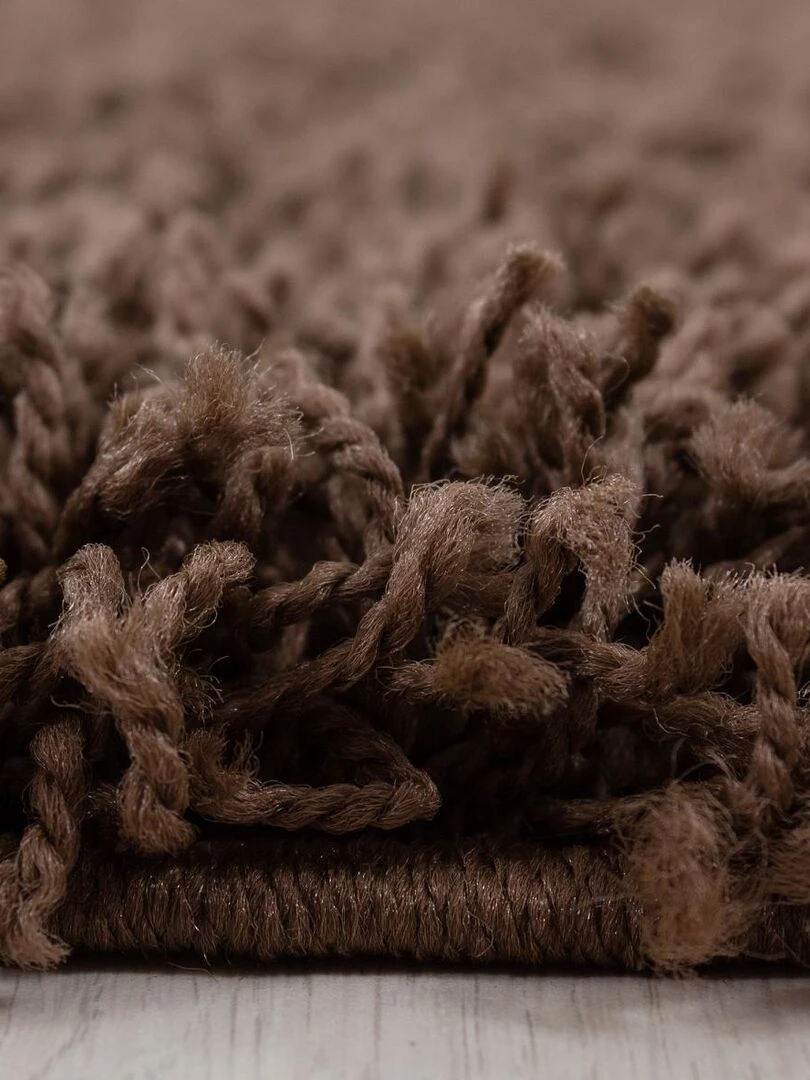 Tapis shaggy UNI L OEKO TEX®   Marron