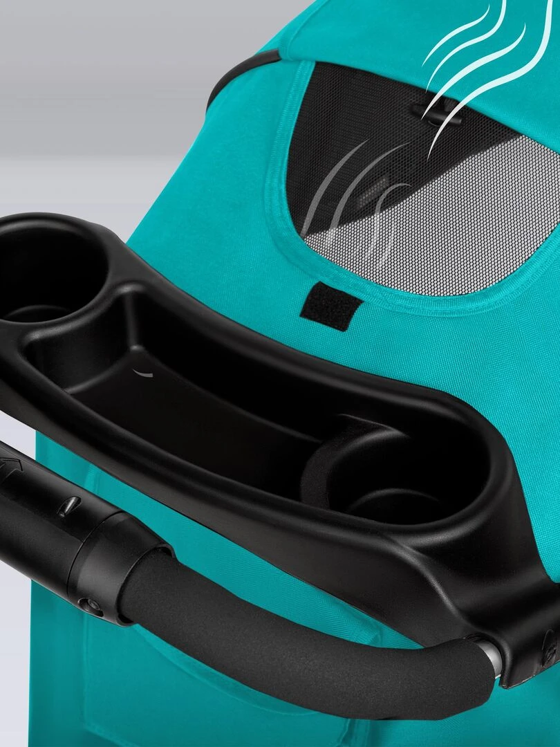 LIONELO Emma   Poussette canne   Accessoires  inclus   Bleu turquoise   Bleu turquoise
