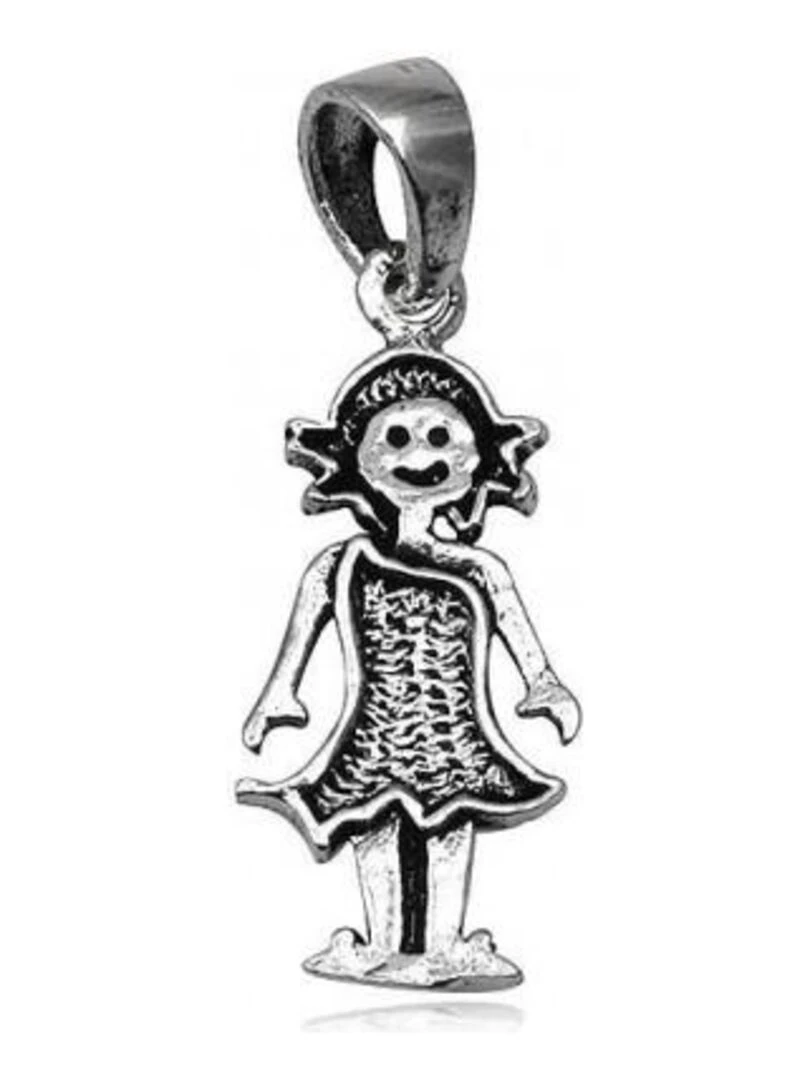 Pendentif en forme de personnage en argent Bijoucolor Argent