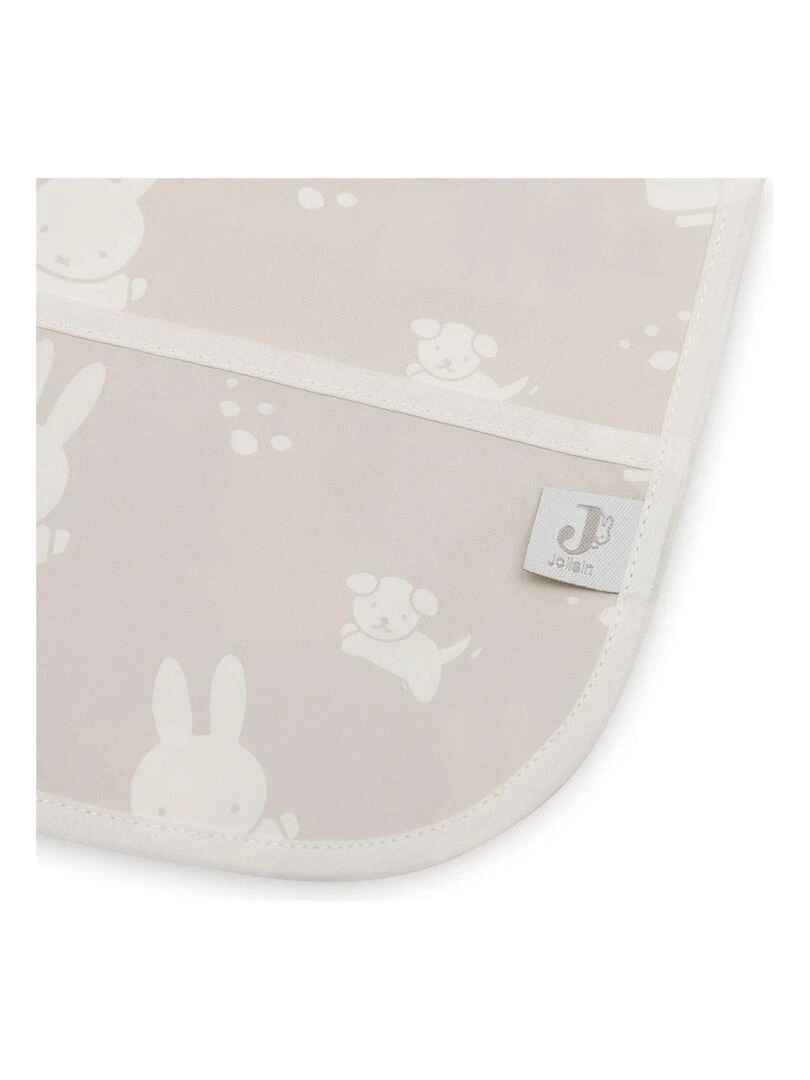 Bavoir à manches imperméable Miffy Snuffy Nougat   Beige