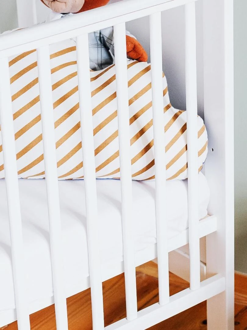 Draps Housse en Coton Bio Blanc Blanc